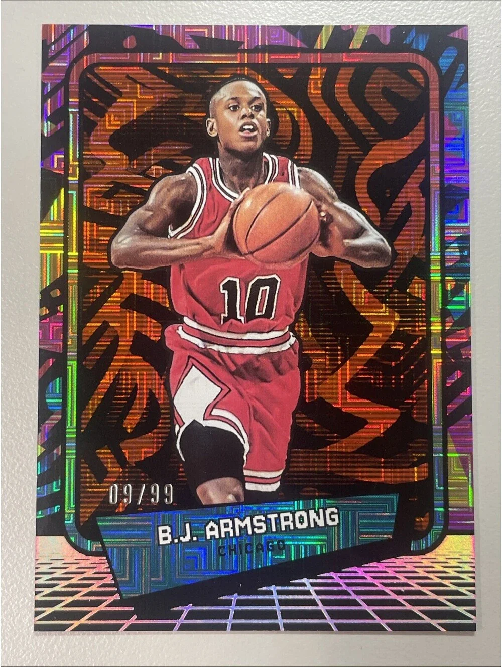 2026 Decades 90s B.J. Armstrong Orange Parallel /99 NBA #99 Debut Edition SP